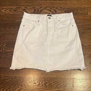White Denim Skirt